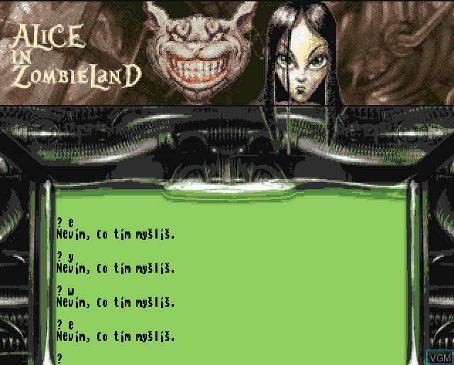 In-game screen of the game Alice in Zombieland on Commodore Amiga