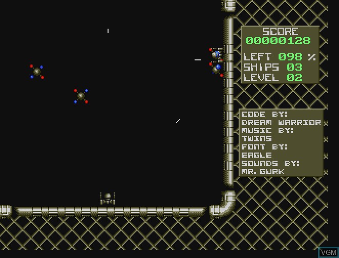 In-game screen of the game Amiga Lazer Zone on Commodore Amiga