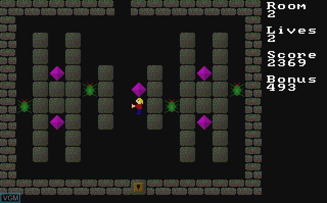 In-game screen of the game Amiganitzu on Commodore Amiga