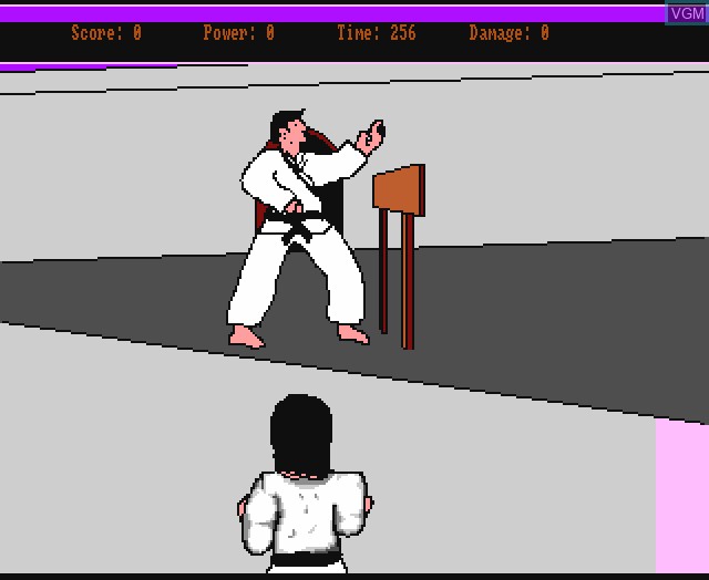 In-game screen of the game Black Belt on Commodore Amiga