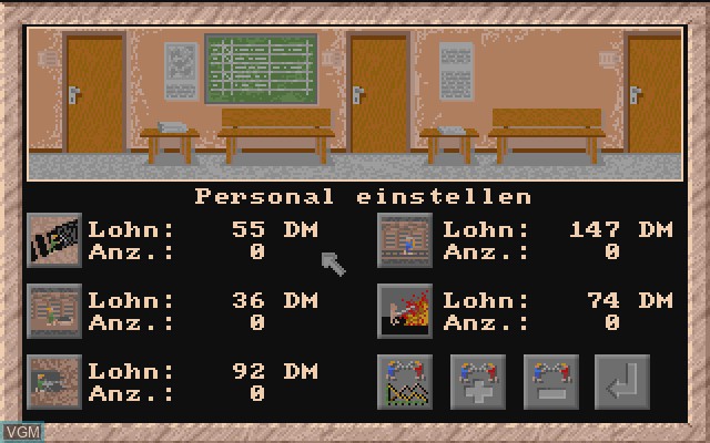 In-game screen of the game Black Gold on Commodore Amiga