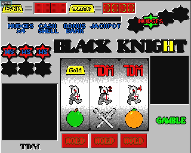 In-game screen of the game Black Knight on Commodore Amiga