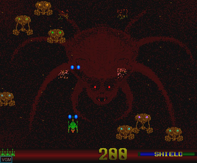 In-game screen of the game Blaster on Commodore Amiga