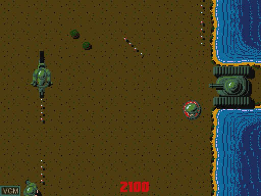 In-game screen of the game Blood 'n Bullets on Commodore Amiga