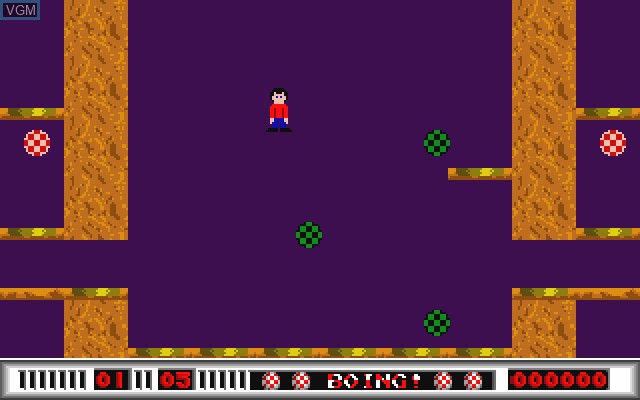 In-game screen of the game Boing! on Commodore Amiga