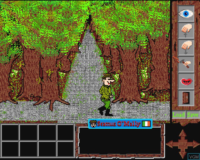 In-game screen of the game Eire Raising Adventures of Seamus O'Mally, The on Commodore Amiga