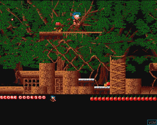 In-game screen of the game Magic Forest 2 - Son of Wilf on Commodore Amiga