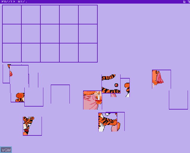 In-game screen of the game Puzzle Wizard on Commodore Amiga