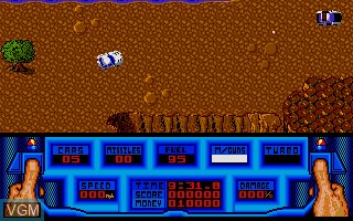 In-game screen of the game 5th Gear on Commodore Amiga