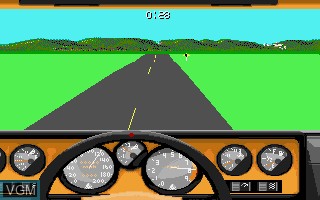 In-game screen of the game 4D Sports Driving on Commodore Amiga