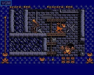 In-game screen of the game 9 Lives on Commodore Amiga