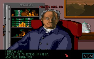 In-game screen of the game 1869 on Commodore Amiga