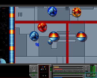 In-game screen of the game Adrenalynn on Commodore Amiga