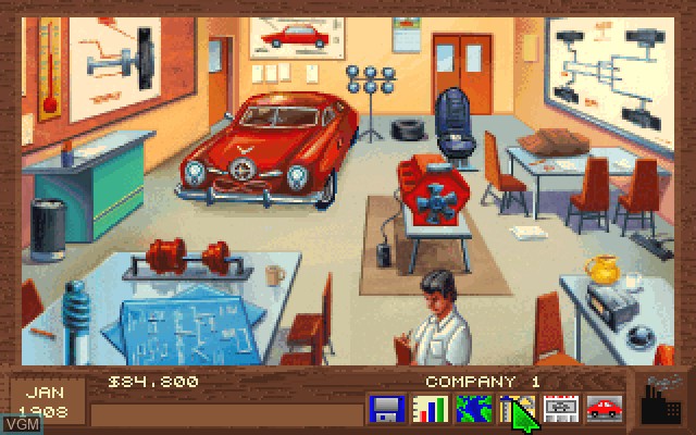 In-game screen of the game Detroit on Commodore Amiga