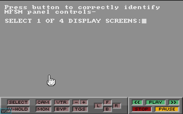 In-game screen of the game Hacker on Commodore Amiga