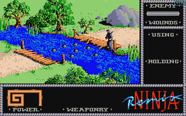 In-game screen of the game Last Ninja Remix on Commodore Amiga