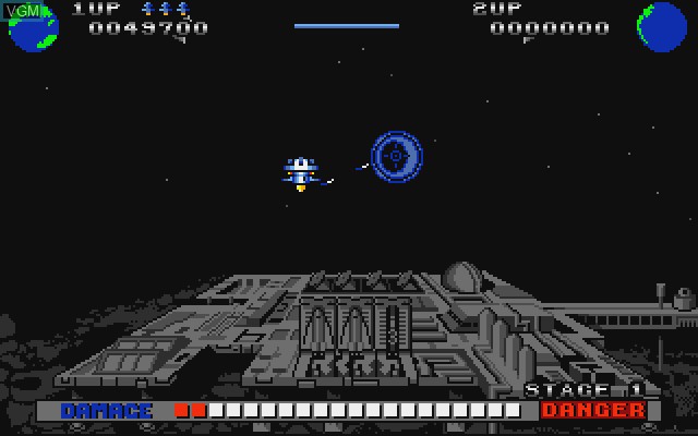 In-game screen of the game SDI on Commodore Amiga