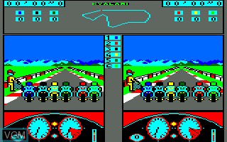 In-game screen of the game 500cc Grand Prix on Amstrad CPC