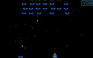 In-game screen of the game Alien Attack on Amstrad CPC