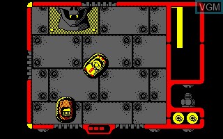 In-game screen of the game Autocras - Diabolico on Amstrad CPC