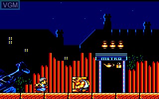 In-game screen of the game Aventures de Moktar, Les on Amstrad CPC