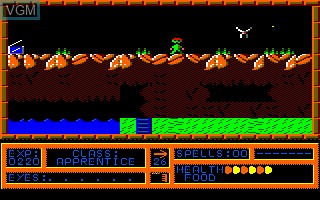 In-game screen of the game Black Magic on Amstrad CPC