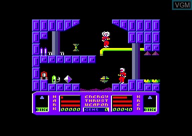 In-game screen of the game Blood Brothers on Amstrad CPC
