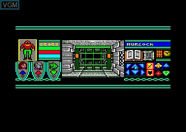 In-game screen of the game Bloodwych on Amstrad CPC