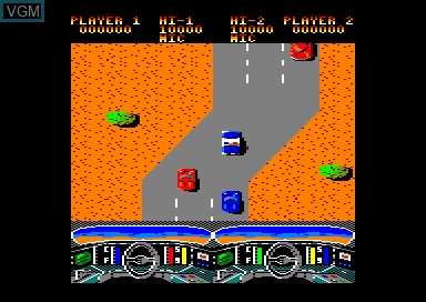 In-game screen of the game Boy Racer on Amstrad CPC