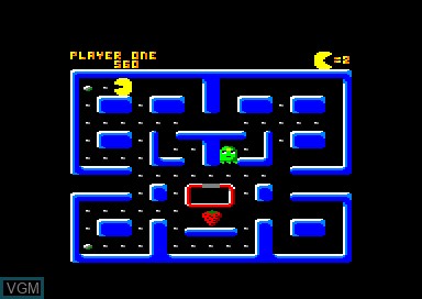 In-game screen of the game Classic Muncher on Amstrad CPC