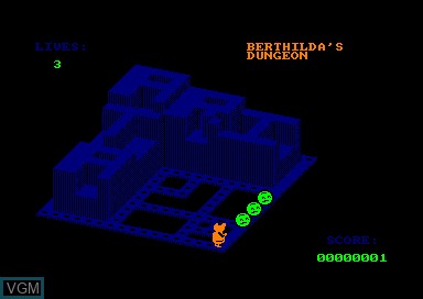 In-game screen of the game Crystal Castles on Amstrad CPC