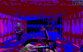 In-game screen of the game DOOM Slideshow on Amstrad CPC