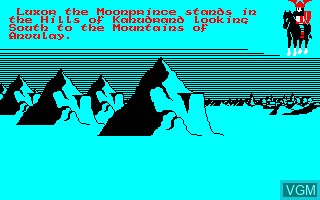 In-game screen of the game Doomsdark's Revenge on Amstrad CPC
