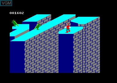 In-game screen of the game Dragon's Lair on Amstrad CPC