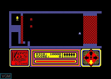 In-game screen of the game Android One - Operation Reactor Run on Amstrad CPC