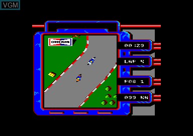 In-game screen of the game Aspar Grand Prix Master on Amstrad CPC