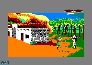 In-game screen of the game Aventures de Pepito au Mexique, Les on Amstrad CPC