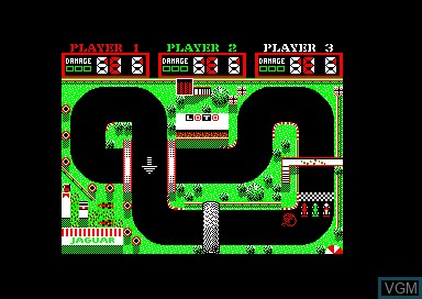 In-game screen of the game Grand Prix Simulator 2 on Amstrad CPC