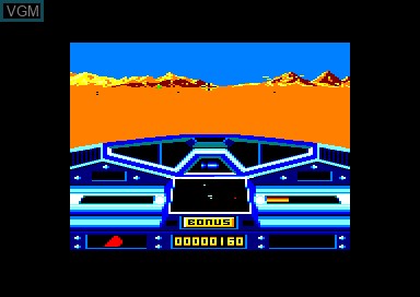 In-game screen of the game Moon Blaster on Amstrad CPC