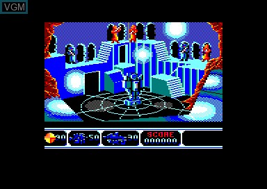 In-game screen of the game Moonwalker on Amstrad CPC