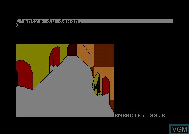 In-game screen of the game Mystere Du Kikekankoi, Le on Amstrad CPC