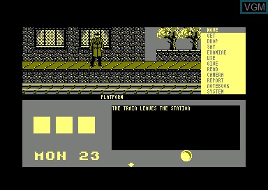 In-game screen of the game Mystery of Arkham Manor on Amstrad CPC