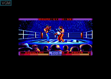 In-game screen of the game Panza Kick Boxing on Amstrad CPC