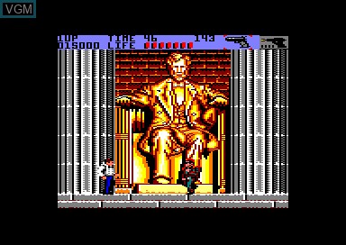 In-game screen of the game Sly Spy - Secret Agent on Amstrad CPC