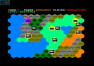 In-game screen of the game Sorcerer Lord on Amstrad CPC