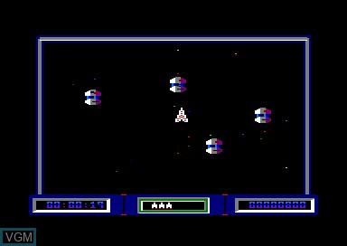 In-game screen of the game Space Ace on Amstrad CPC