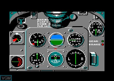 In-game screen of the game Spitfire 40 on Amstrad CPC