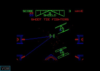 In-game screen of the game Star Wars on Amstrad CPC