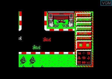 In-game screen of the game Turbo Kart Racer on Amstrad CPC