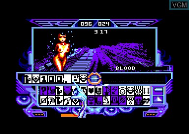 In-game screen of the game Arche du Captain Blood, L' on Amstrad CPC